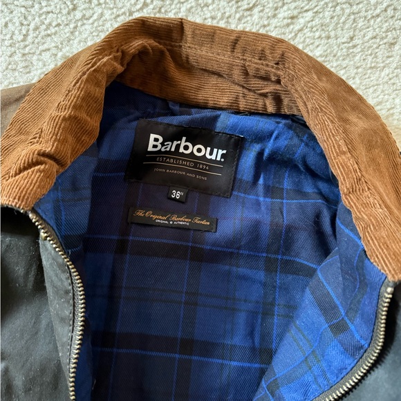 Barbour patchwork waxed jacket size 36 - Picture 3 of 6